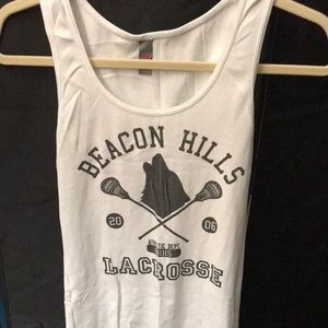 Teen wolf themed tank top